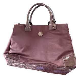 Joy, Mangano, chocolate tote bag